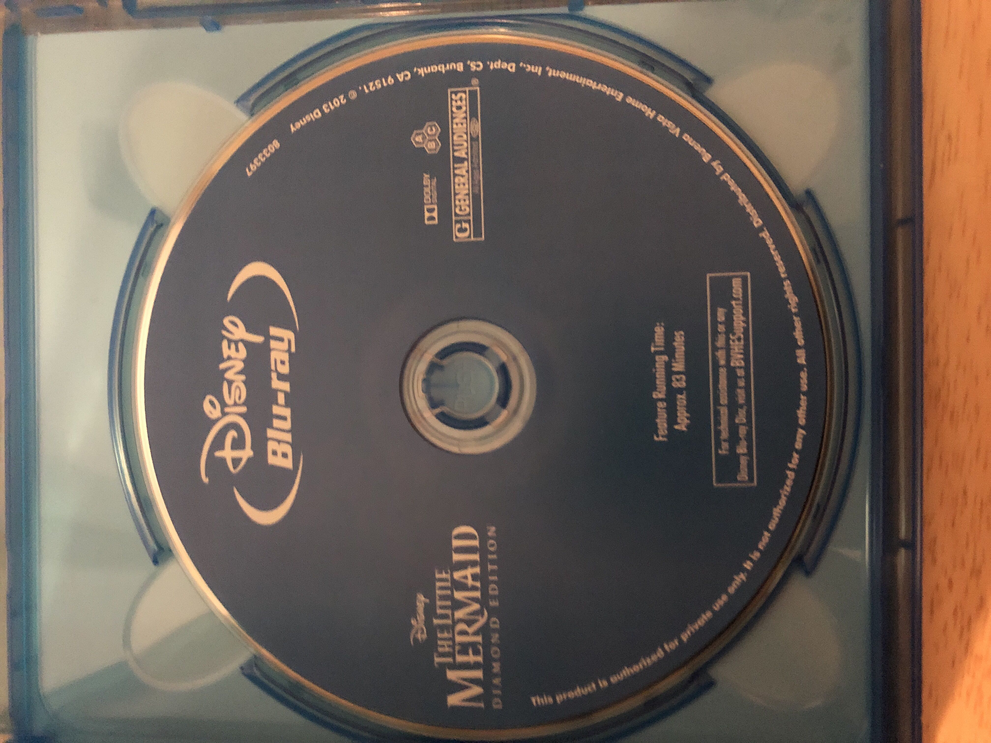 * BR : Little Mermaid Blu-ray movie collectible [Barcode 786936834321] - Main Image 4