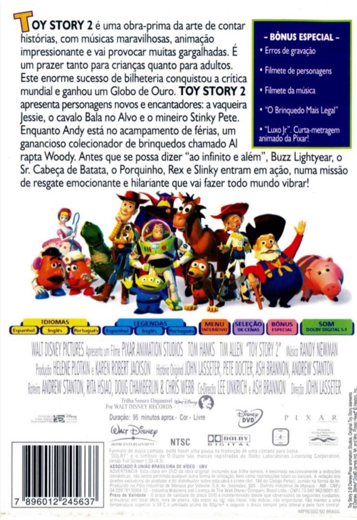 Toy Story 2 DVD movie collectible [Barcode 7509656204051] - Main Image 2