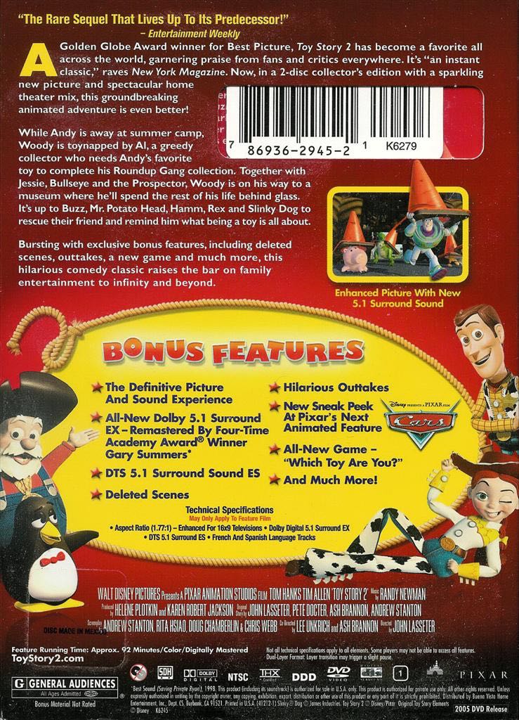 Toy Story 2 DVD movie collectible [Barcode 8717418067762] - Main Image 2