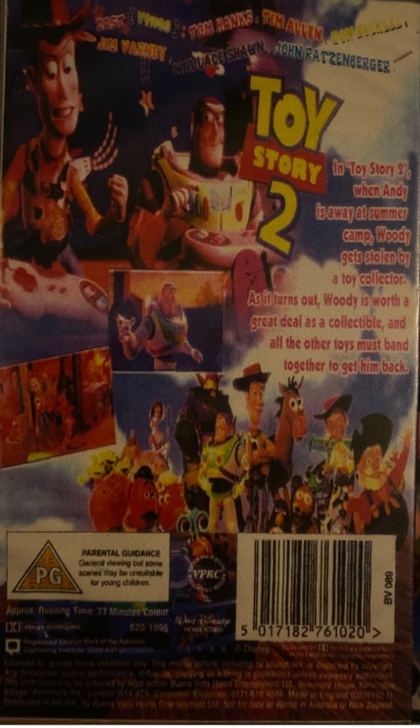 Toy Story 2 VHS movie collectible [Barcode 8717418237189] - Main Image 2