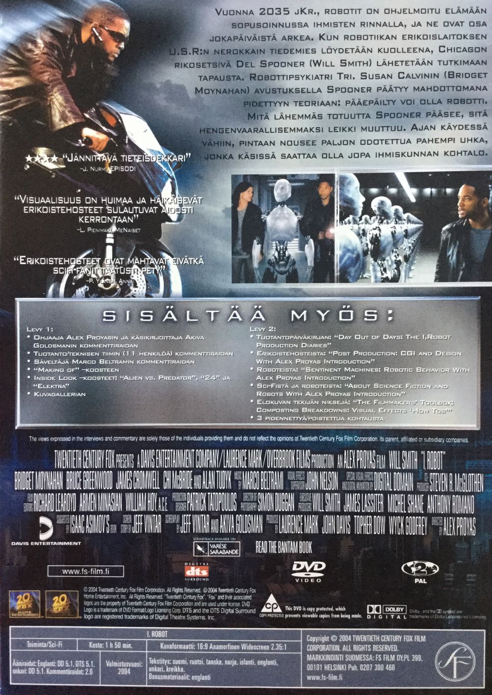 I, Robot DVD movie collectible [Barcode 6438044046359] - Main Image 2