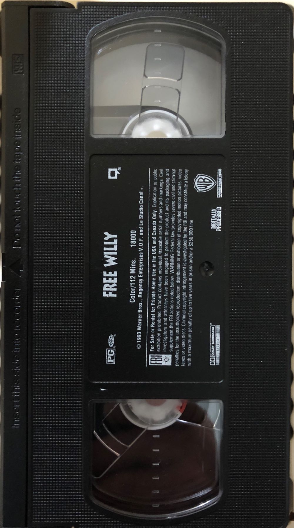 Free Willy VHS movie collectible [Barcode 085391800033] - Main Image 3