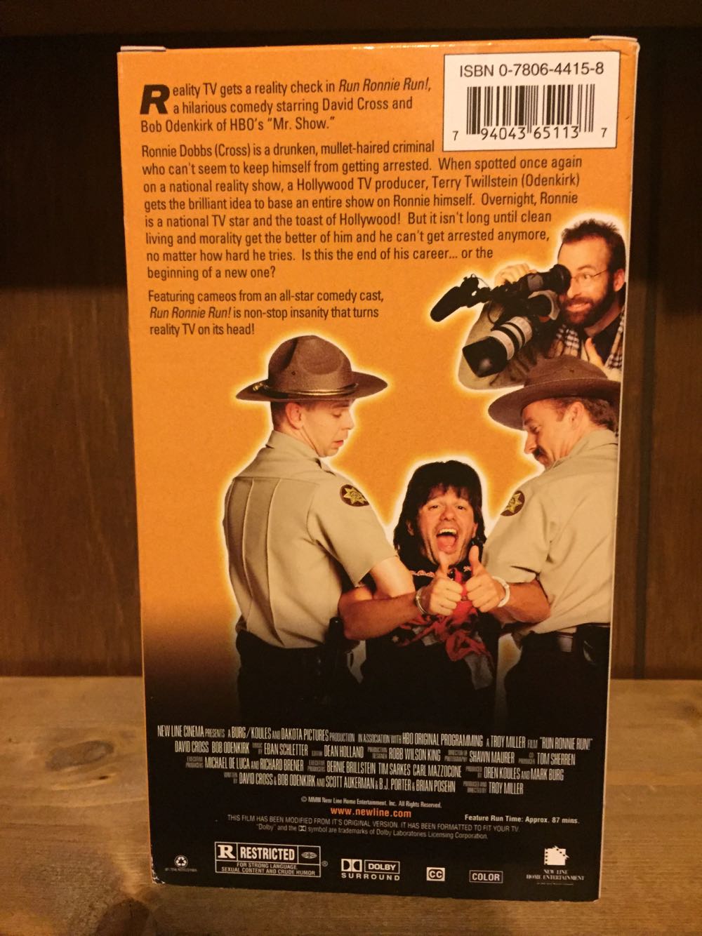 Run Ronnie Run VHS movie collectible [Barcode 794043651137] - Main Image 2