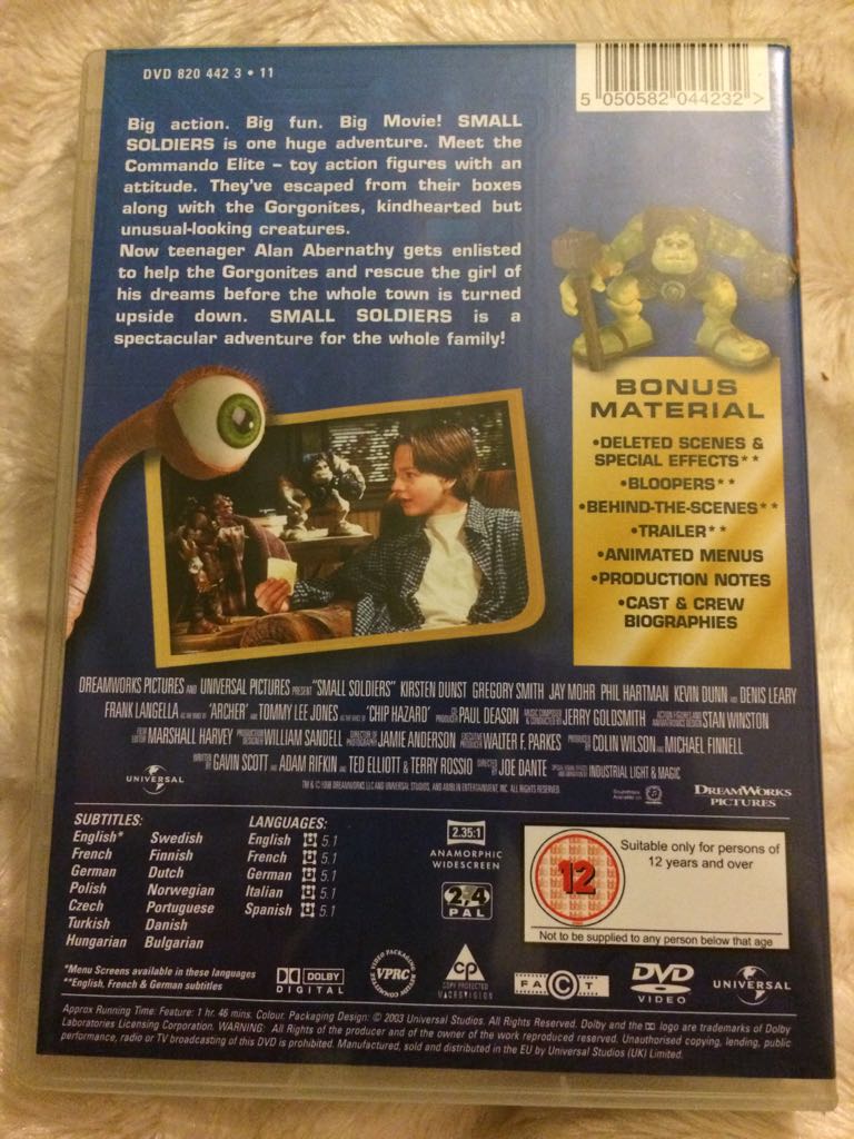 Small Soldiers DVD movie collectible [Barcode 5050582044232] - Main Image 2
