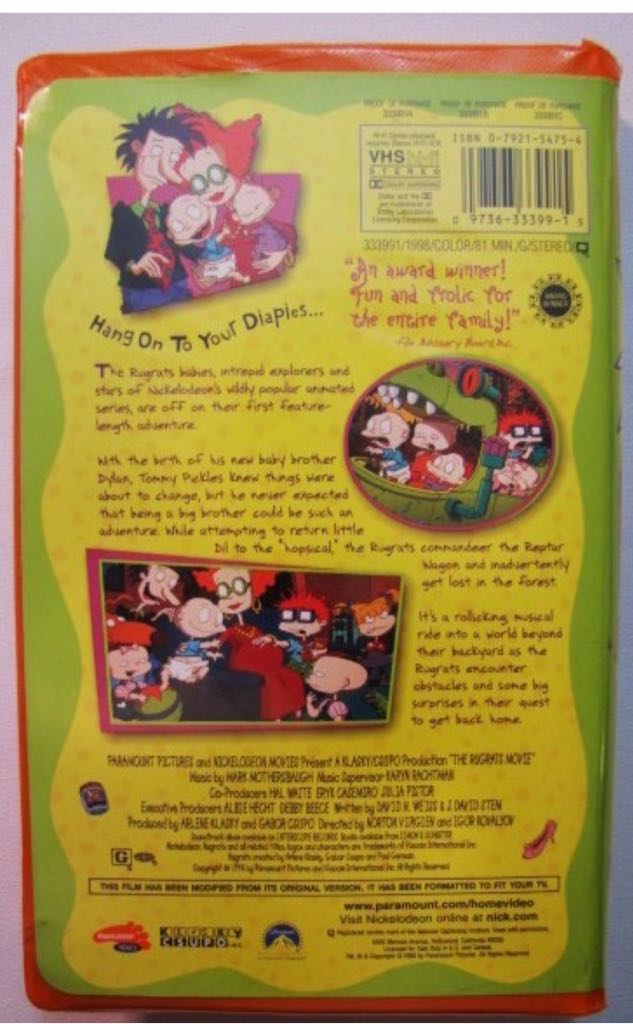 The Rugrats Movie VHS movie collectible - Main Image 2