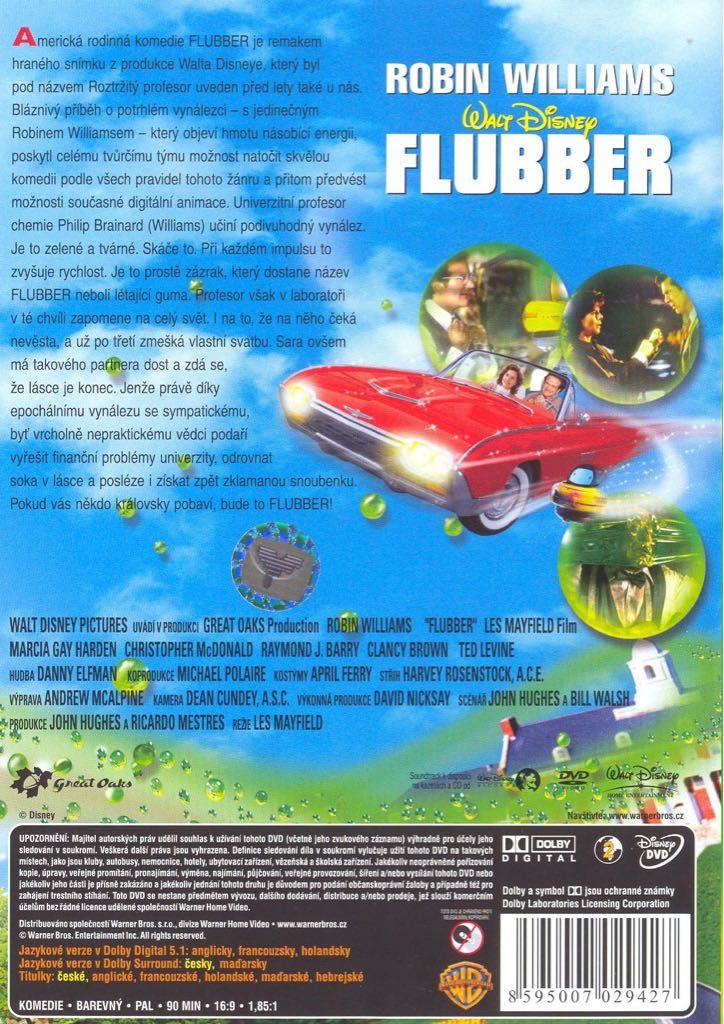 Flubber DVD movie collectible [Barcode 7321901345216] - Main Image 2