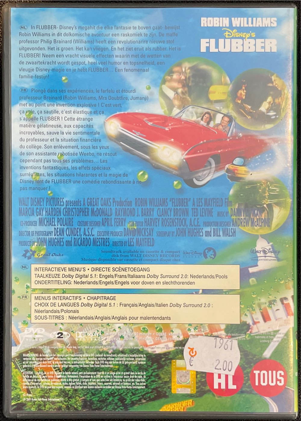 Flubber DVD movie collectible [Barcode 8711875926693] - Main Image 2