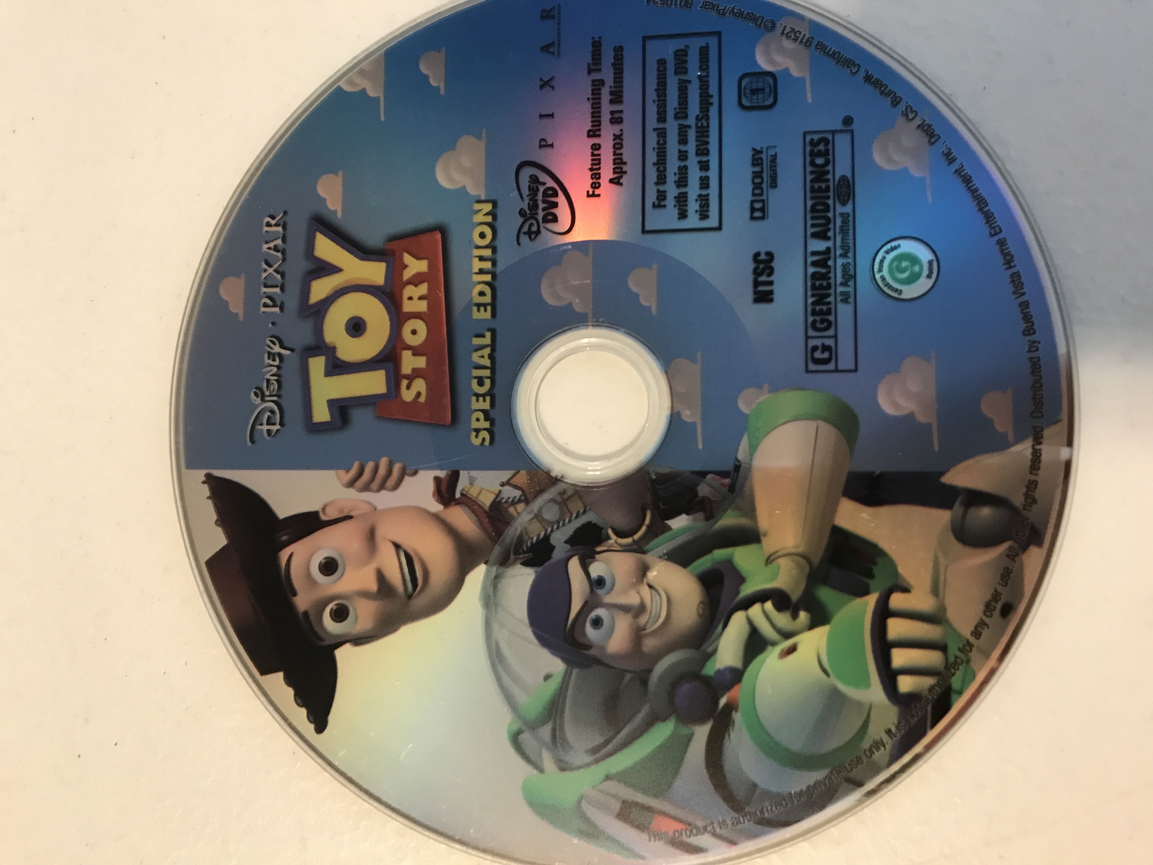 Toy Story 1 DVD movie collectible [Barcode 786936798333] - Main Image 3