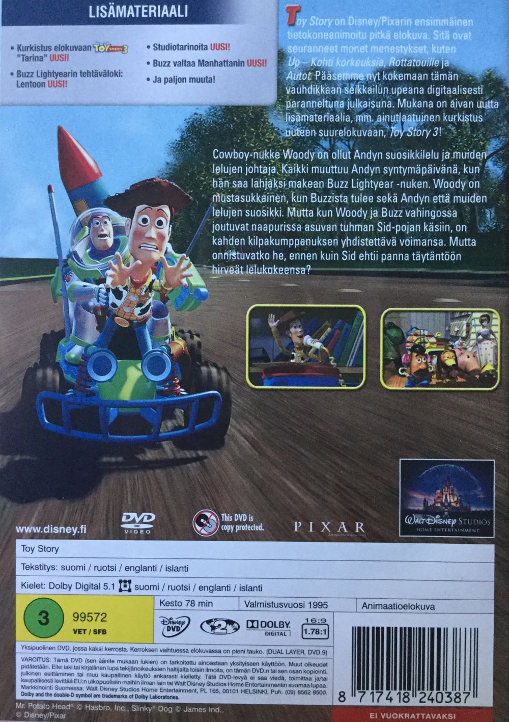Toy Story DVD movie collectible [Barcode 8717418240387] - Main Image 2