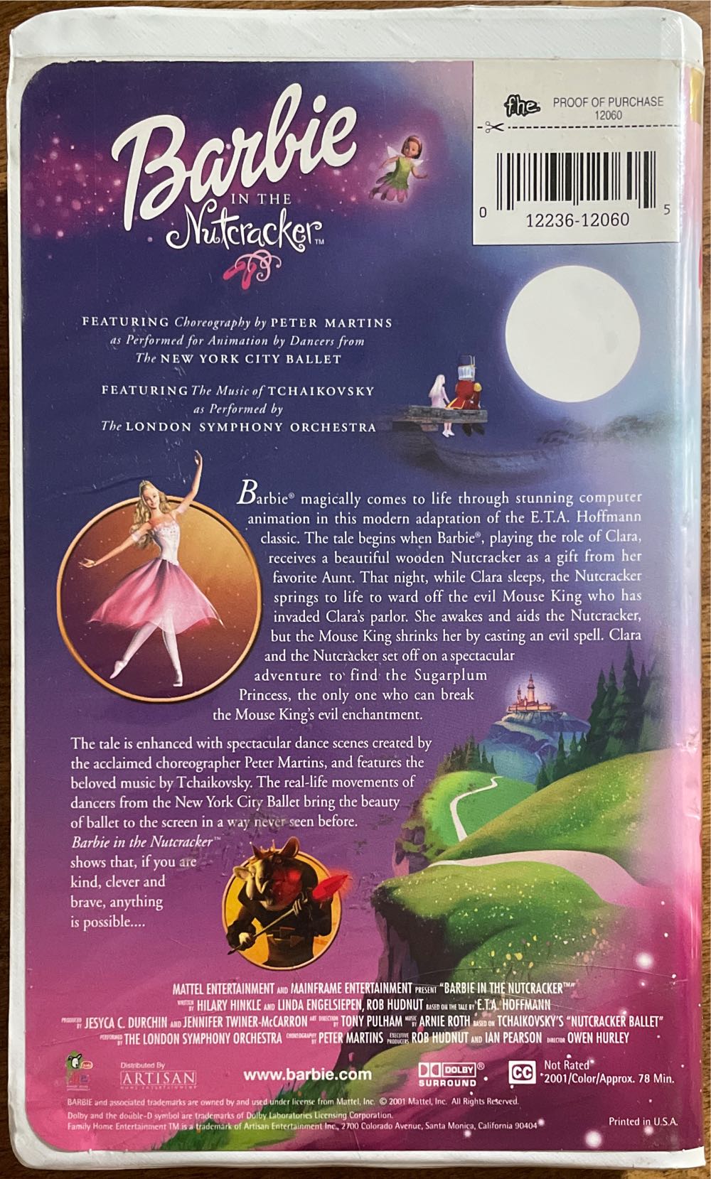 Barbie in the Nutcracker VHS movie collectible [Barcode 012236120605] - Main Image 2