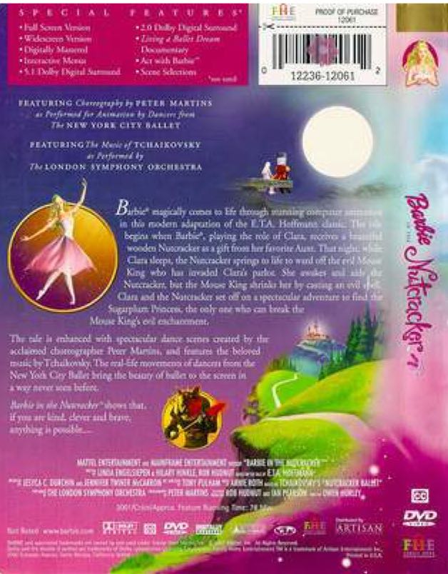 Barbie in the Nutcracker Blu-ray movie collectible [Barcode 012236120612] - Main Image 2