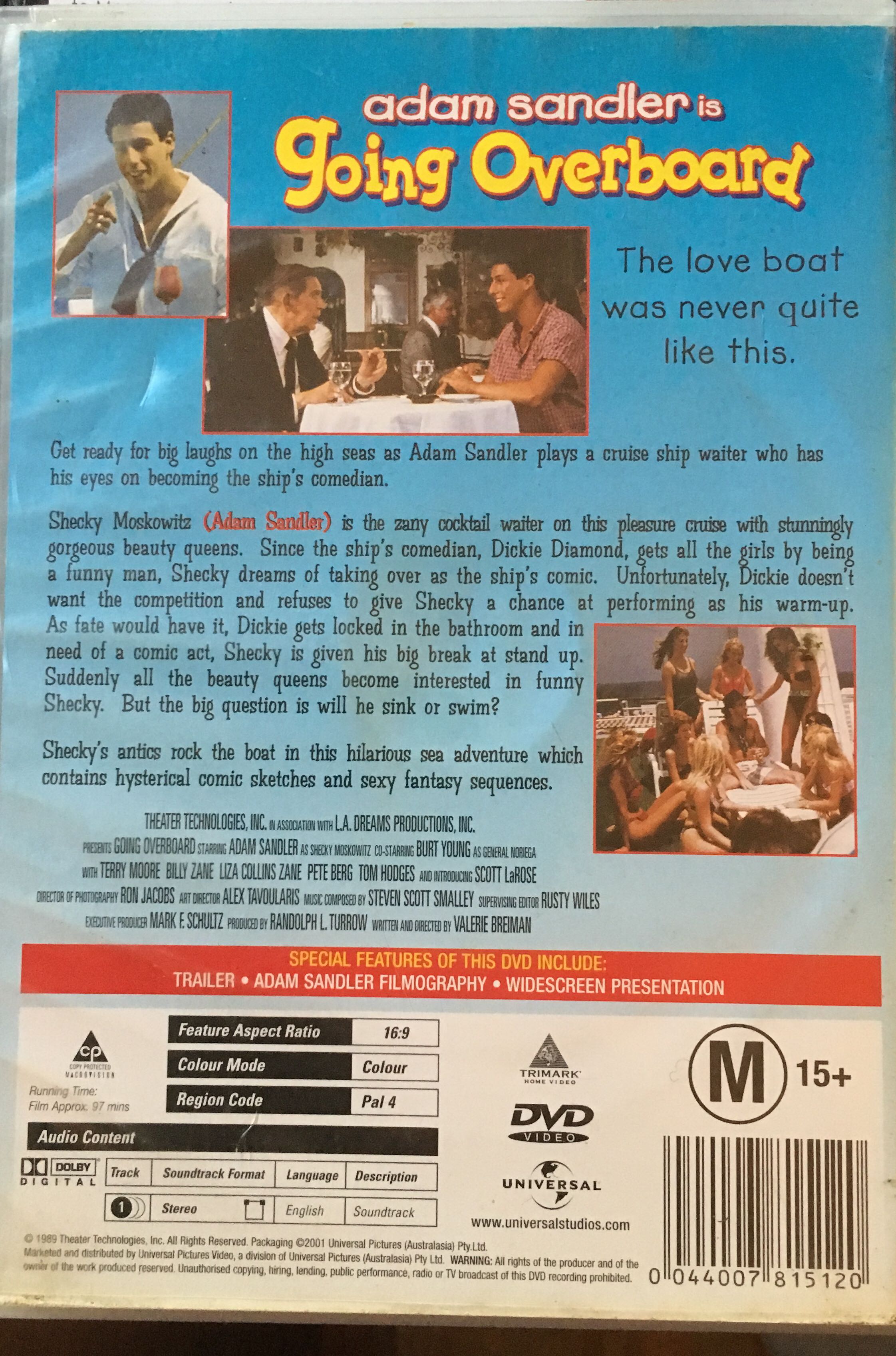 Going Overboard (Book 2) DVD movie collectible [Barcode 044007815120] - Main Image 2