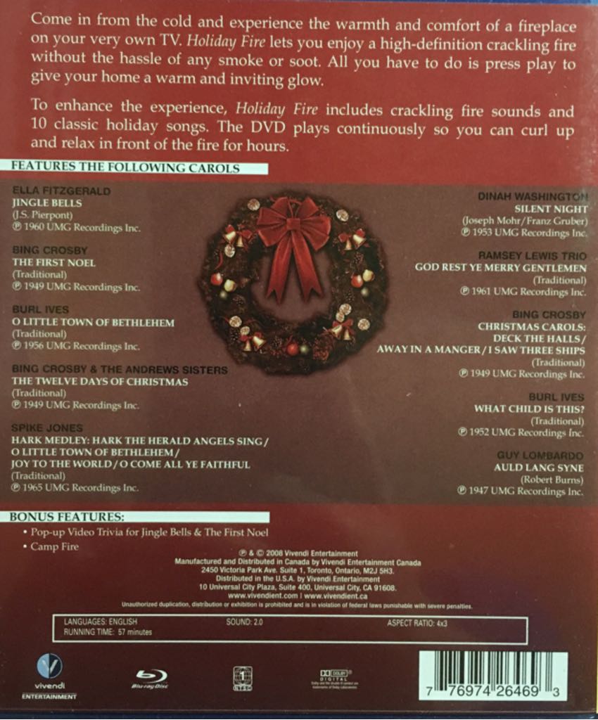 Holiday Fire Blu-ray movie collectible [Barcode 776974264693] - Main Image 2