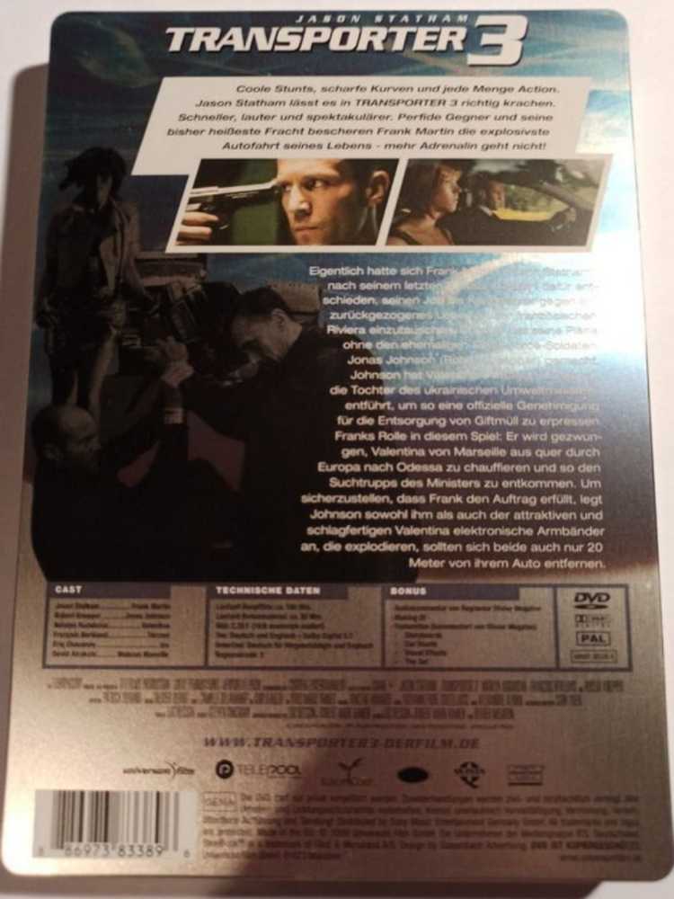 Transporter 3 Blu-ray Blu-ray movie collectible [Barcode 0031398107231] - Main Image 2