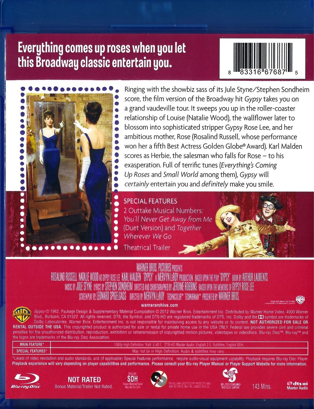 Gypsy Blu-ray movie collectible [Barcode 883316676875] - Main Image 2