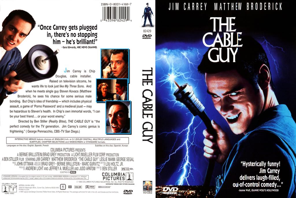 The Cable Guy DVD movie collectible [Barcode 011575824298] - Main Image 2