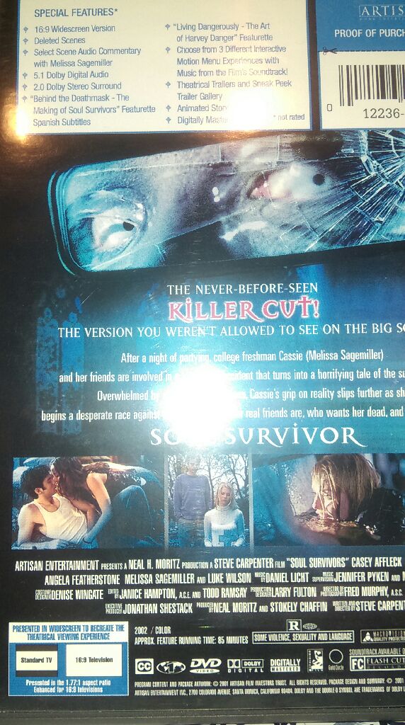 Soul Survivors DVD movie collectible [Barcode 012236123514] - Main Image 2