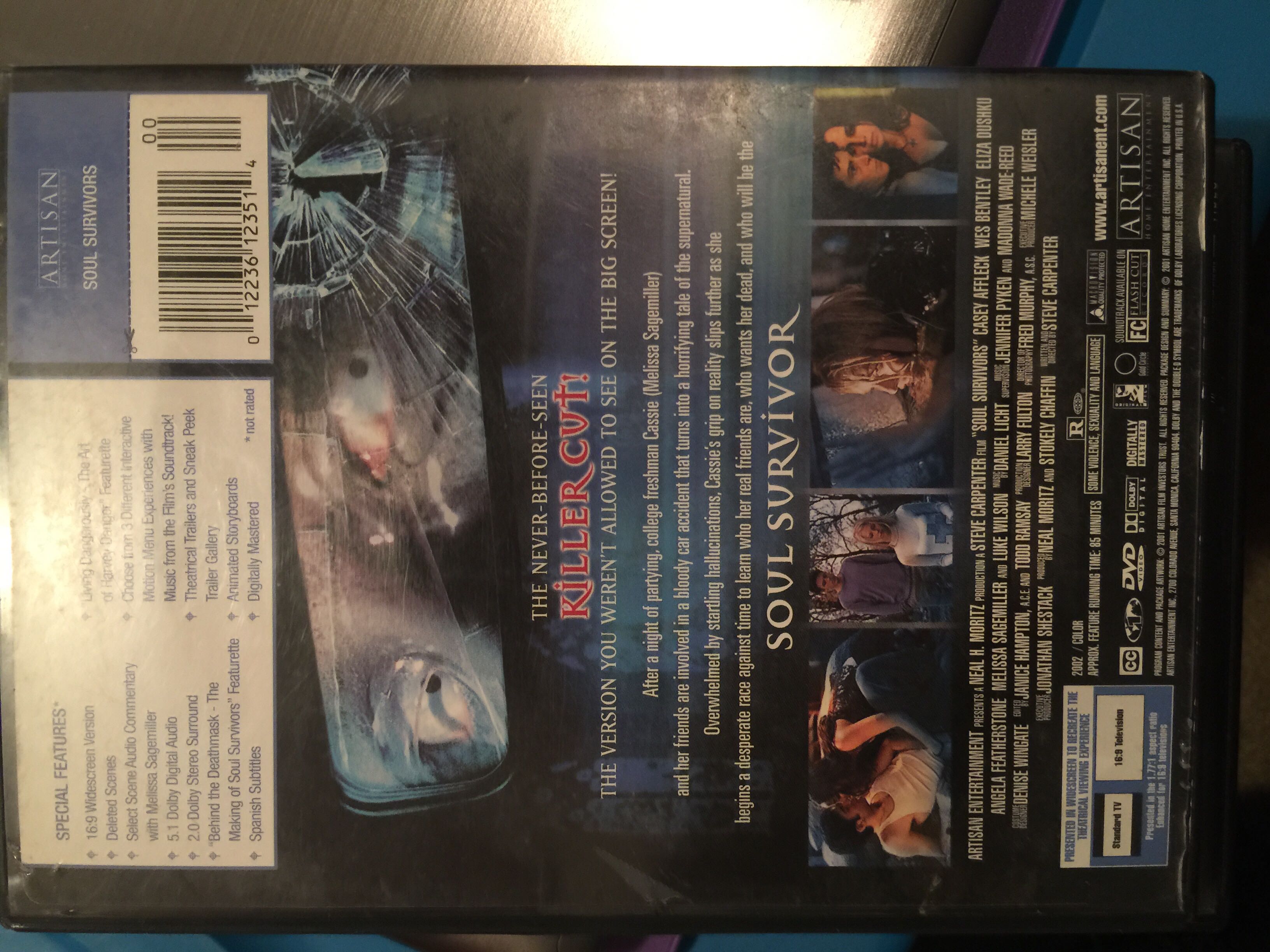 Soul Survivors DVD movie collectible [Barcode 012236123514] - Main Image 3