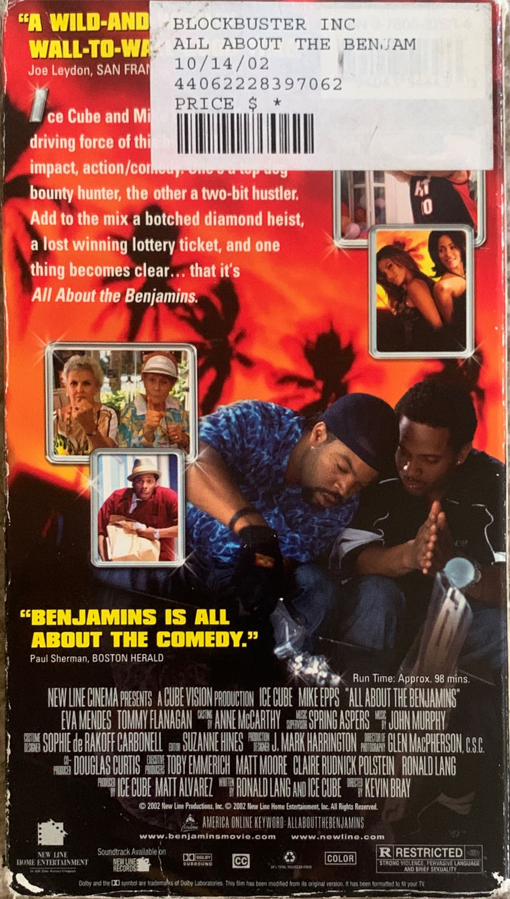 All About the Benjamins VHS movie collectible [Barcode 794043546433] - Main Image 2