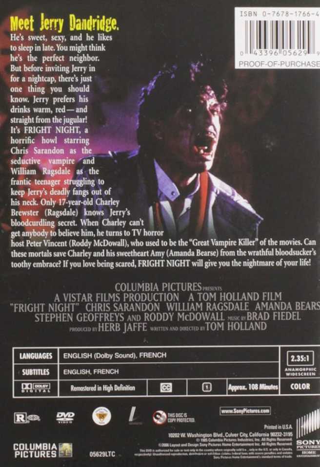 Fright Night DVD movie collectible [Barcode 9317731007866] - Main Image 4