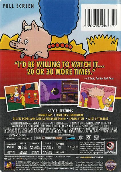 The Simpsons Movie DVD movie collectible [Barcode 024543569244] - Main Image 2
