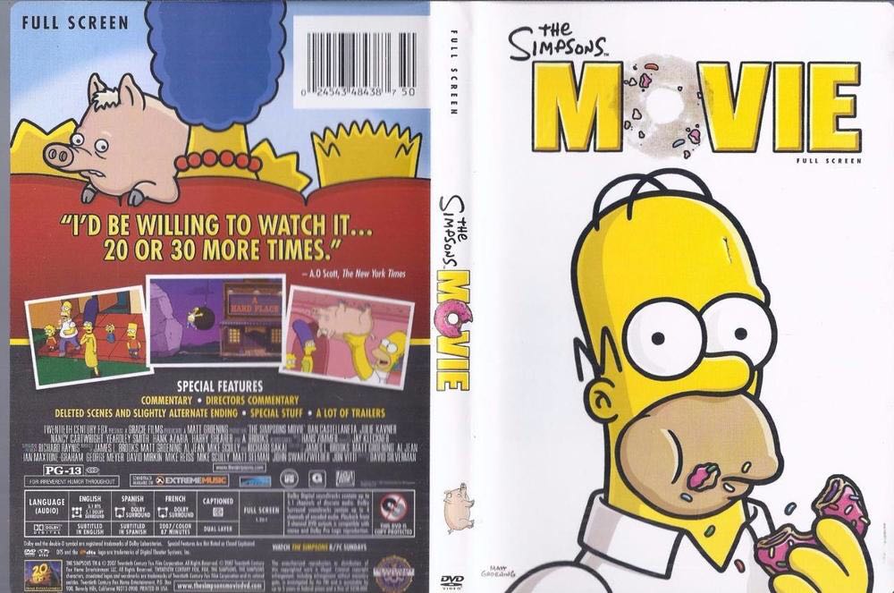The Simpsons Movie DVD movie collectible [Barcode 024543708865] - Main Image 2