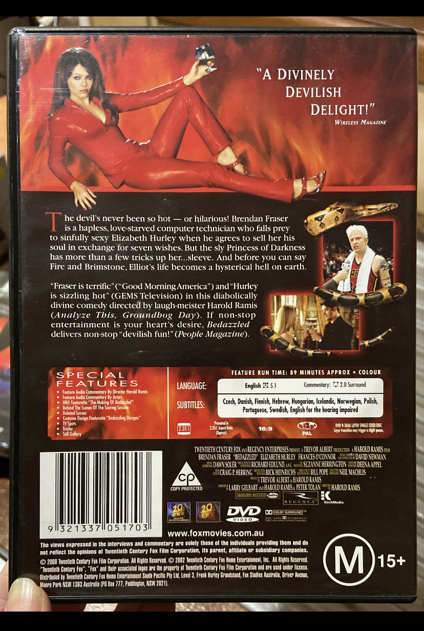 Bedazzled DVD movie collectible [Barcode 9321337051703] - Main Image 3