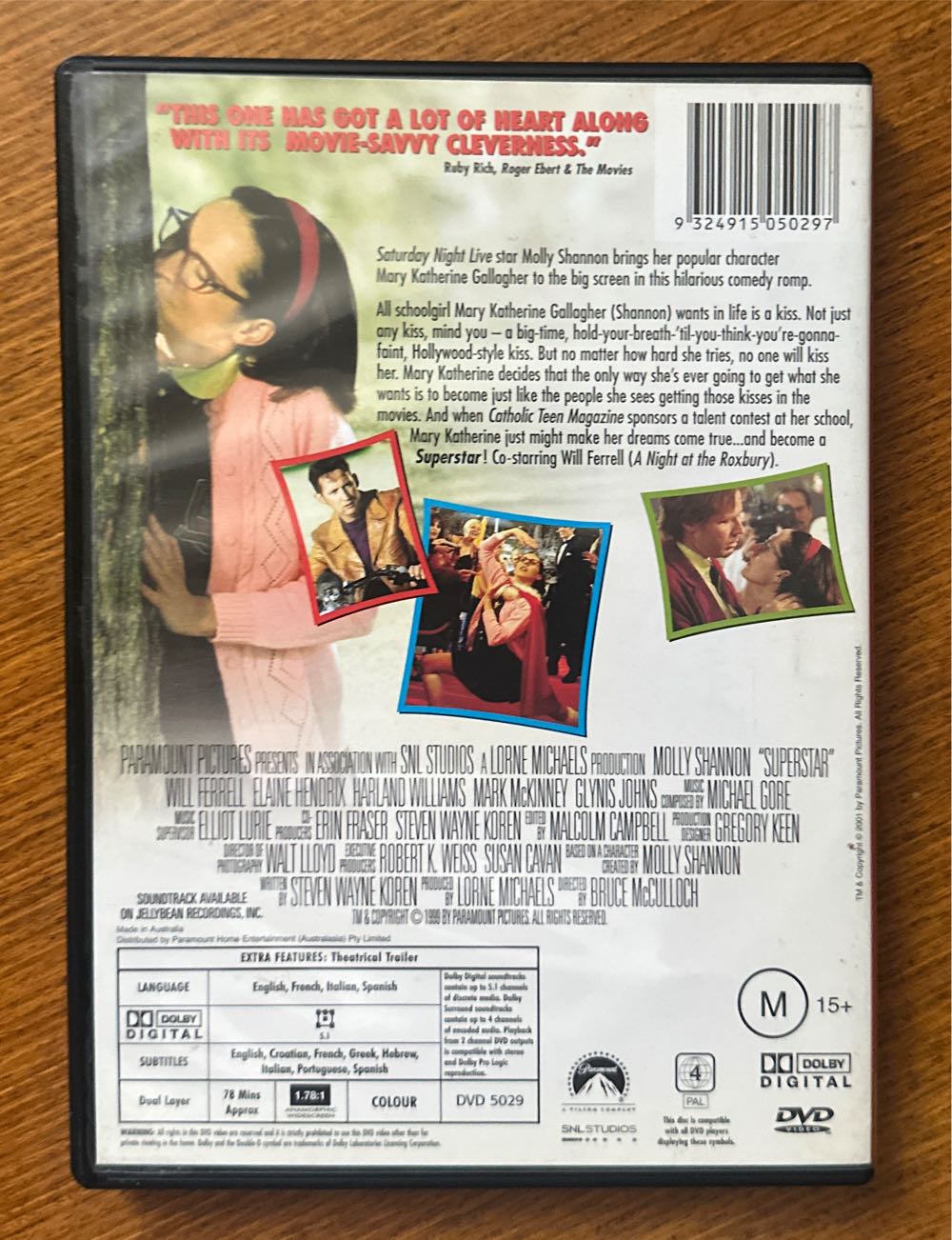 Superstar (1999) DVD Digital Copy movie collectible [Barcode 9324915050297] - Main Image 2