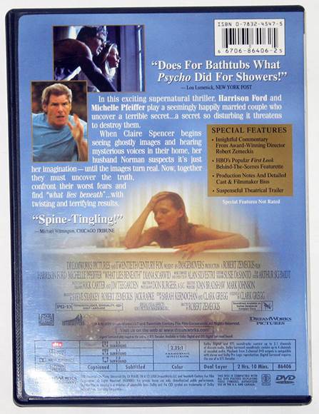 What Lies Beneath DVD movie collectible [Barcode 667068640625] - Main Image 2