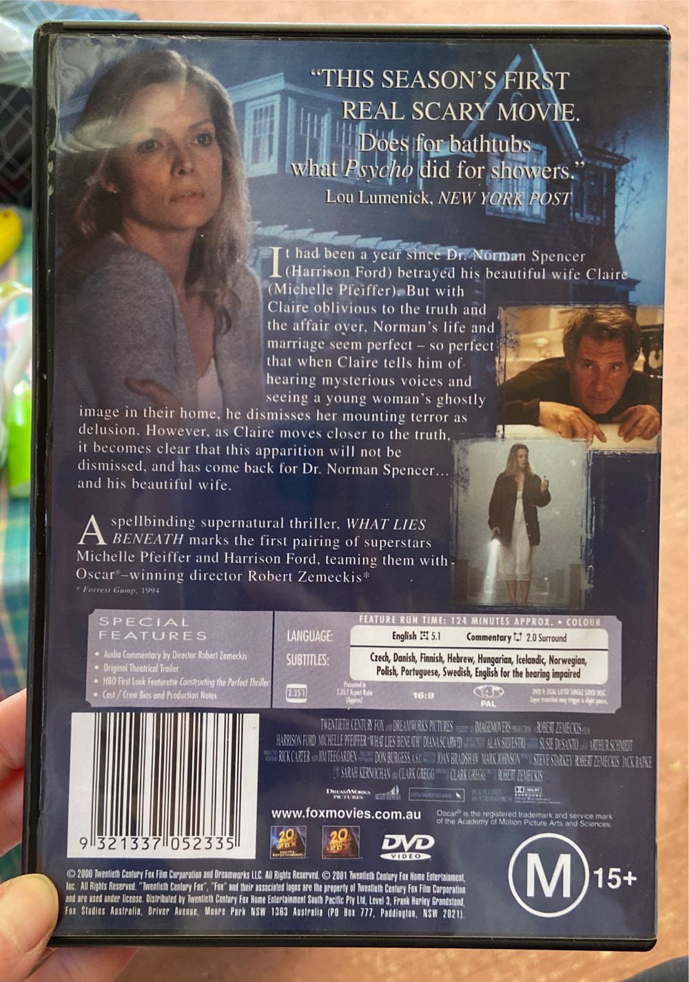 What Lies Beneath DVD movie collectible [Barcode 9321337052335] - Main Image 3