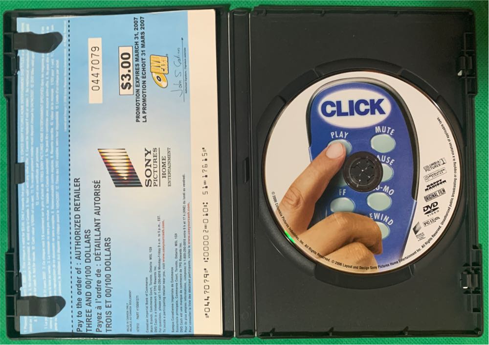 Click DVD movie collectible [Barcode 043396166820] - Main Image 3