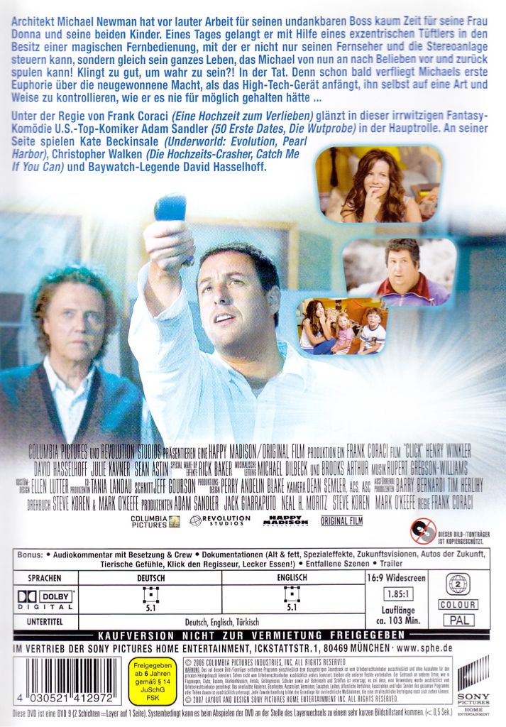 Klick DVD movie collectible [Barcode 4030521412972] - Main Image 2