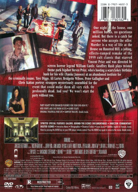 House on Haunted Hill DVD movie collectible [Barcode 7931717093050] - Main Image 2