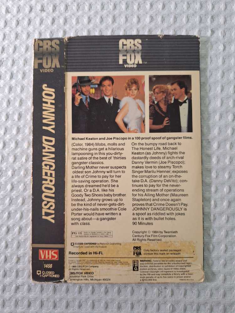 Johnny Dangerously DVD movie collectible [Barcode 9321337042213] - Main Image 2