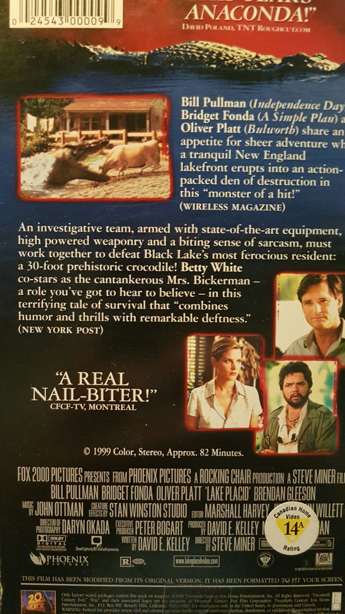 Lake Placid VHS movie collectible [Barcode 5039036005074] - Main Image 2