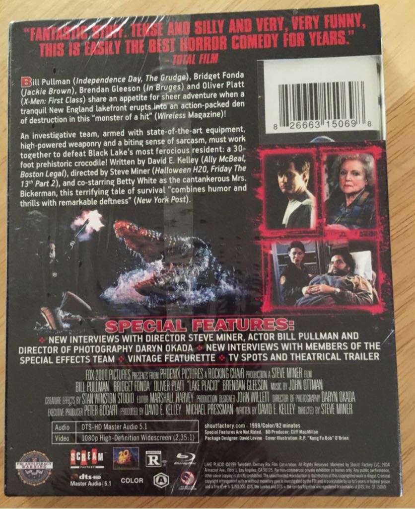 Lake Placid Blu-ray movie collectible [Barcode 826663150698] - Main Image 2