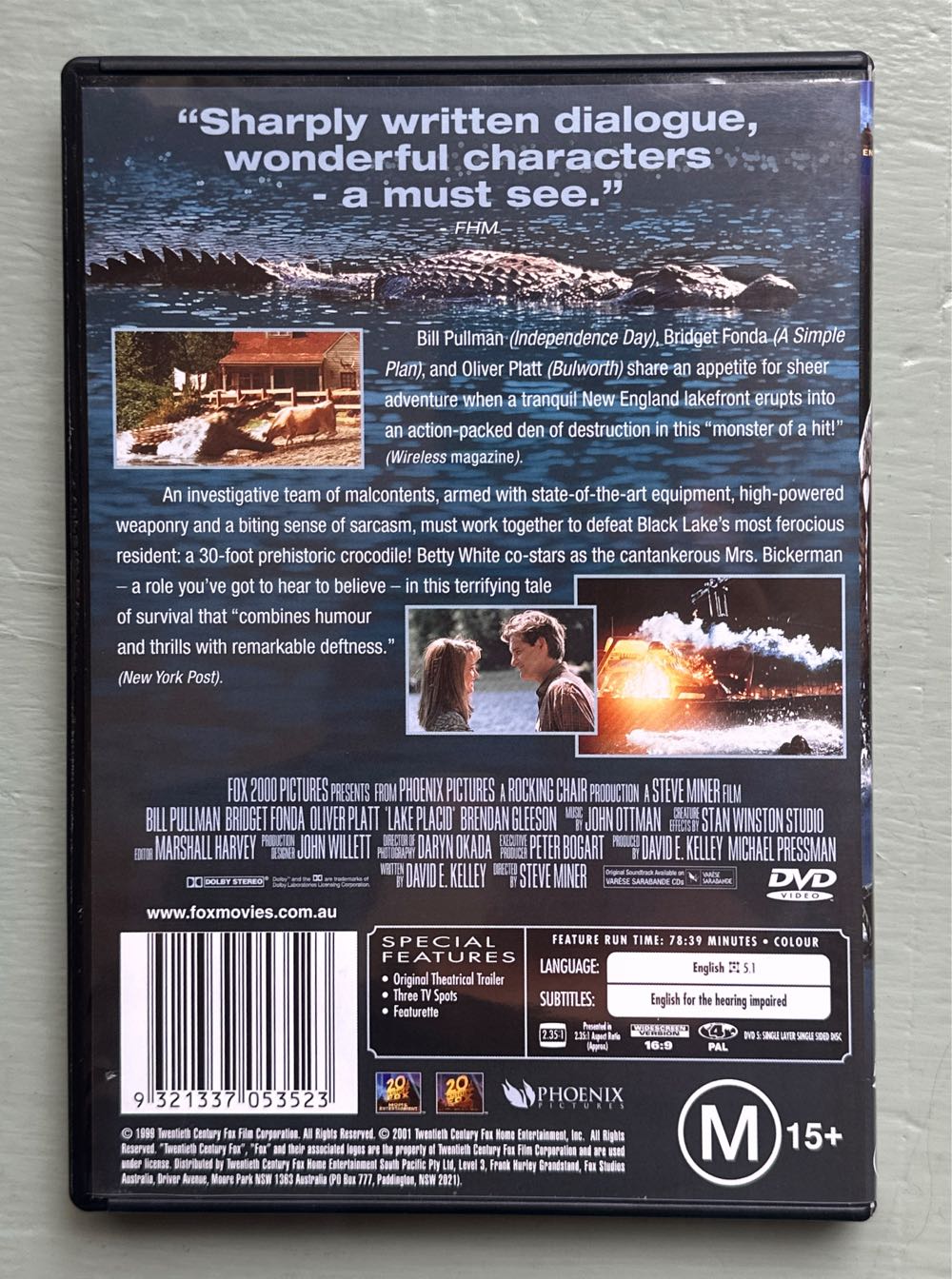 Lake Placid DVD movie collectible [Barcode 9321337053523] - Main Image 2