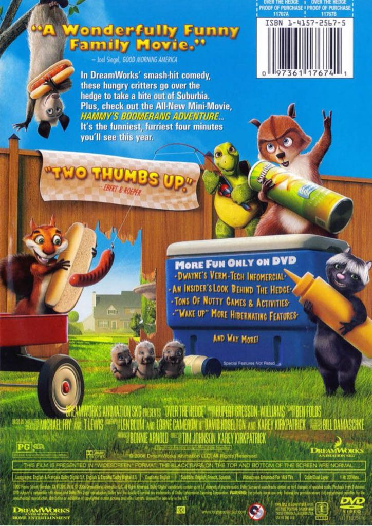 Over the Hedge HD DVD movie collectible [Barcode 032429012869] - Main Image 2