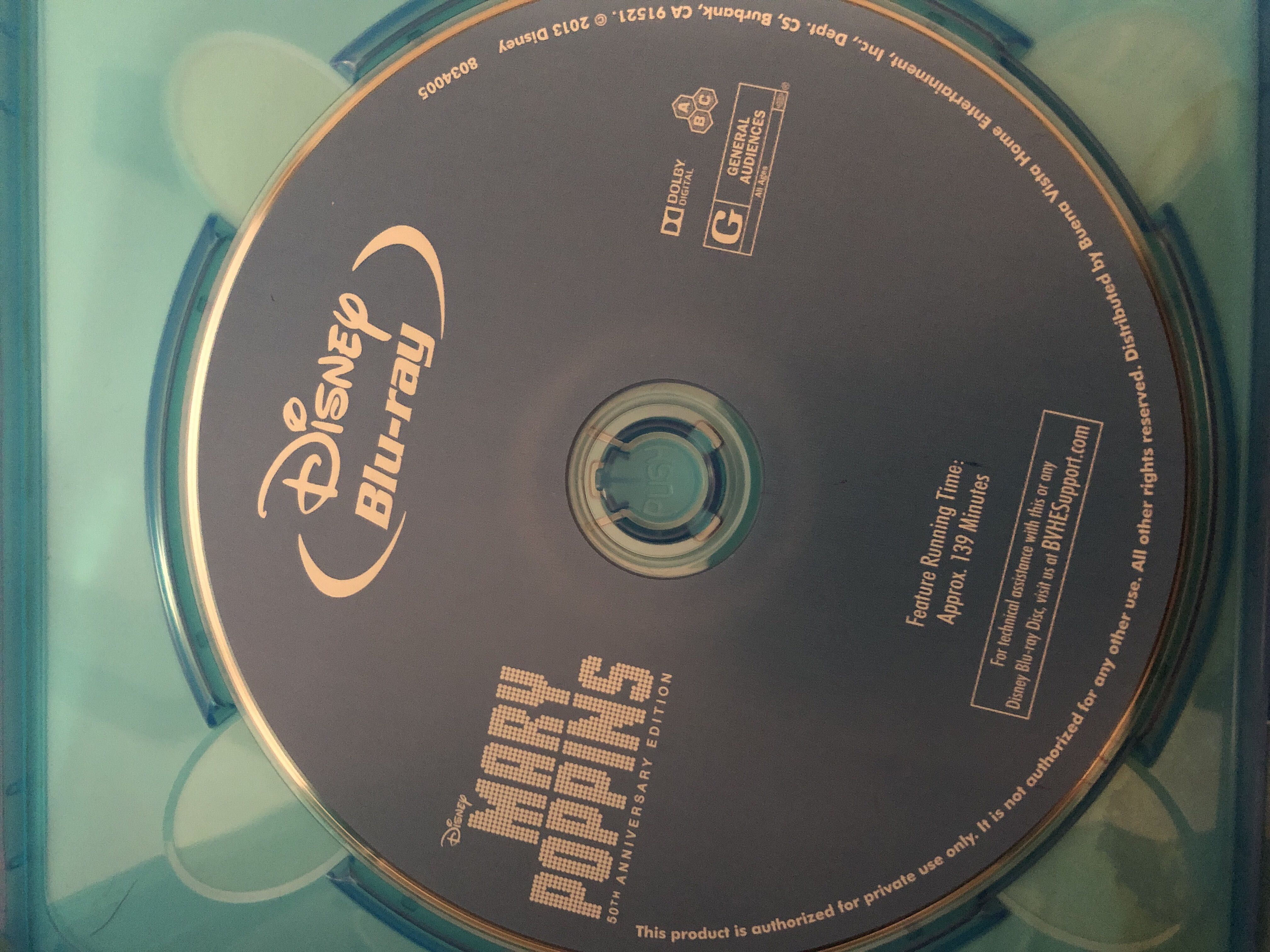 Mary Poppins Blu-ray movie collectible [Barcode 786936836110] - Main Image 4