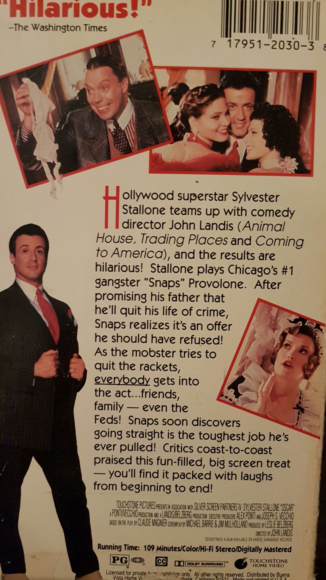 Oscar Laser Disc movie collectible [Barcode 5017183409426] - Main Image 2