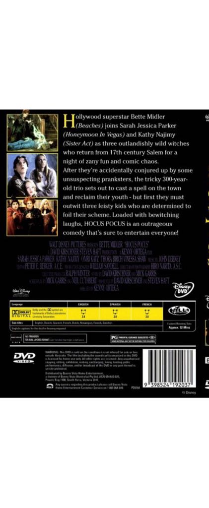 Hocus Pocus DVD movie collectible - Main Image 2
