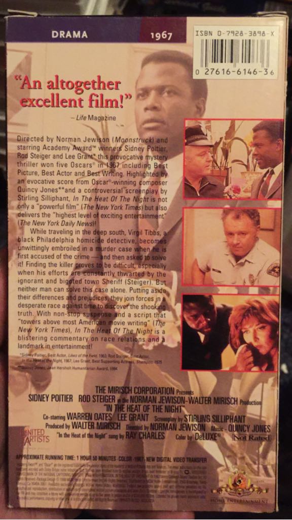 In the Heat of the Night VHS movie collectible - Main Image 2
