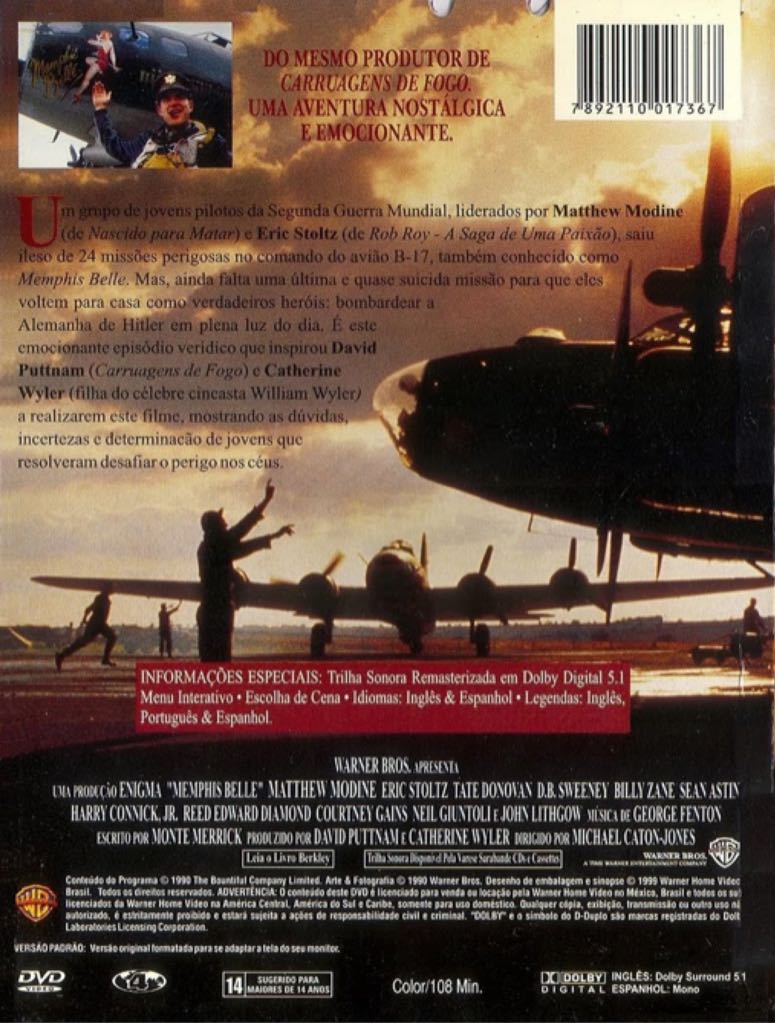 Memphis Belle Blu-ray movie collectible [Barcode 883929392766] - Main Image 2