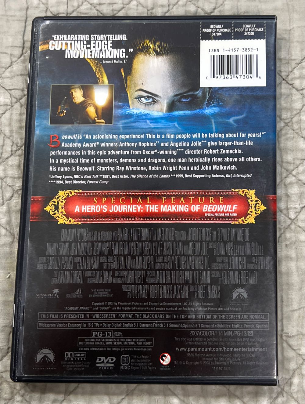 Beowulf DVD-R movie collectible [Barcode 097363473046] - Main Image 3