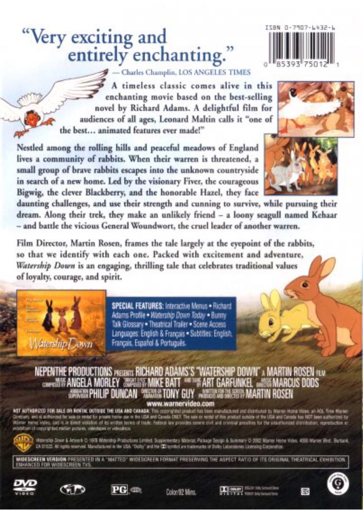 Watership Down DVD-R movie collectible - Main Image 2