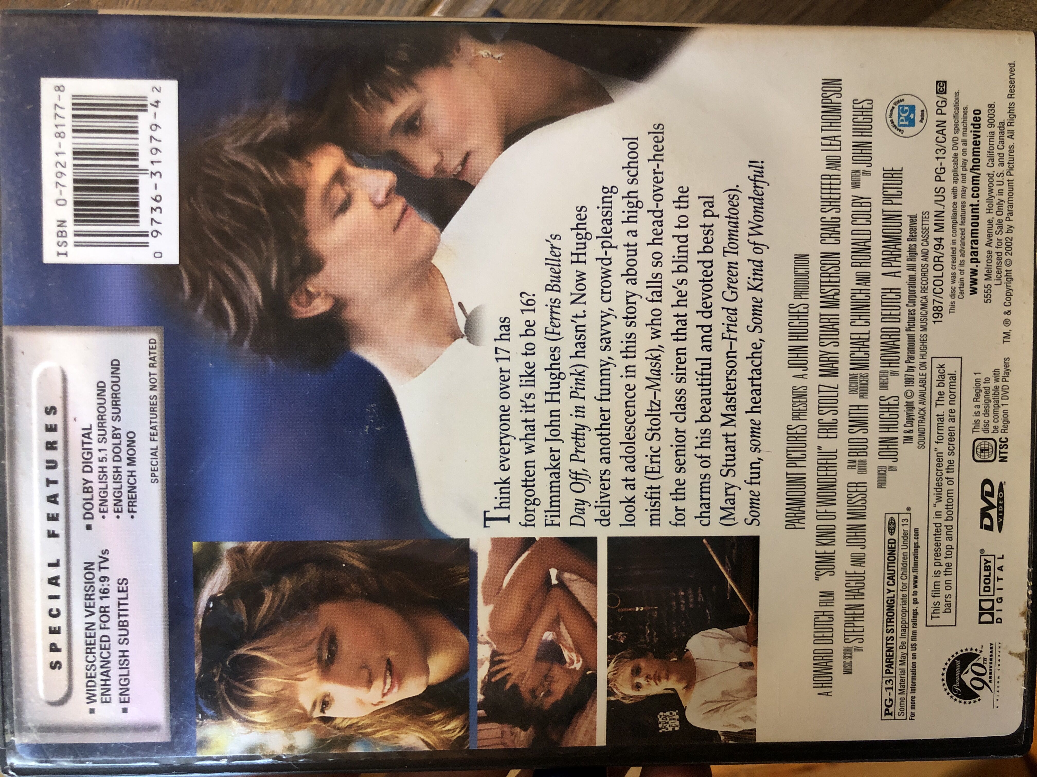 Some Kind of Wonderful DVD movie collectible [Barcode 097363197942] - Main Image 2