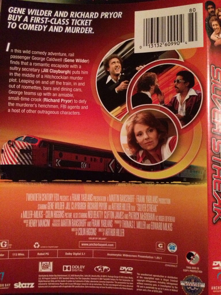Silver Streak VHS movie collectible [Barcode 013132609904] - Main Image 2