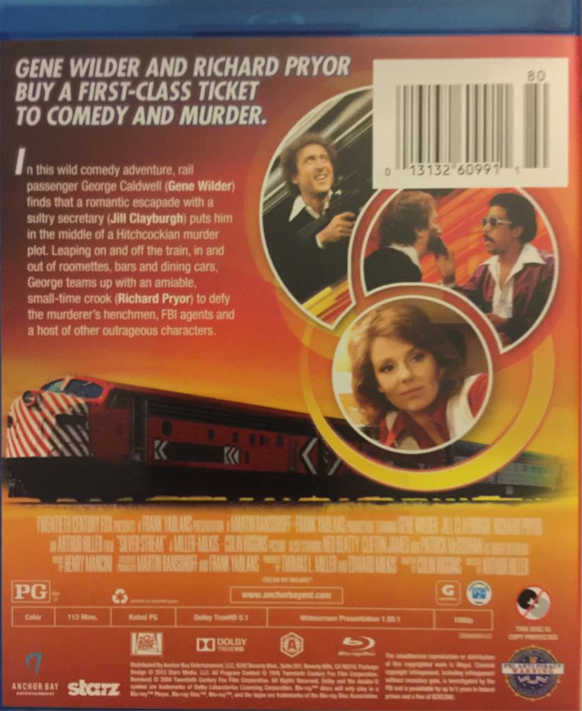 Silver Streak Blu-ray movie collectible [Barcode 013132609911] - Main Image 2