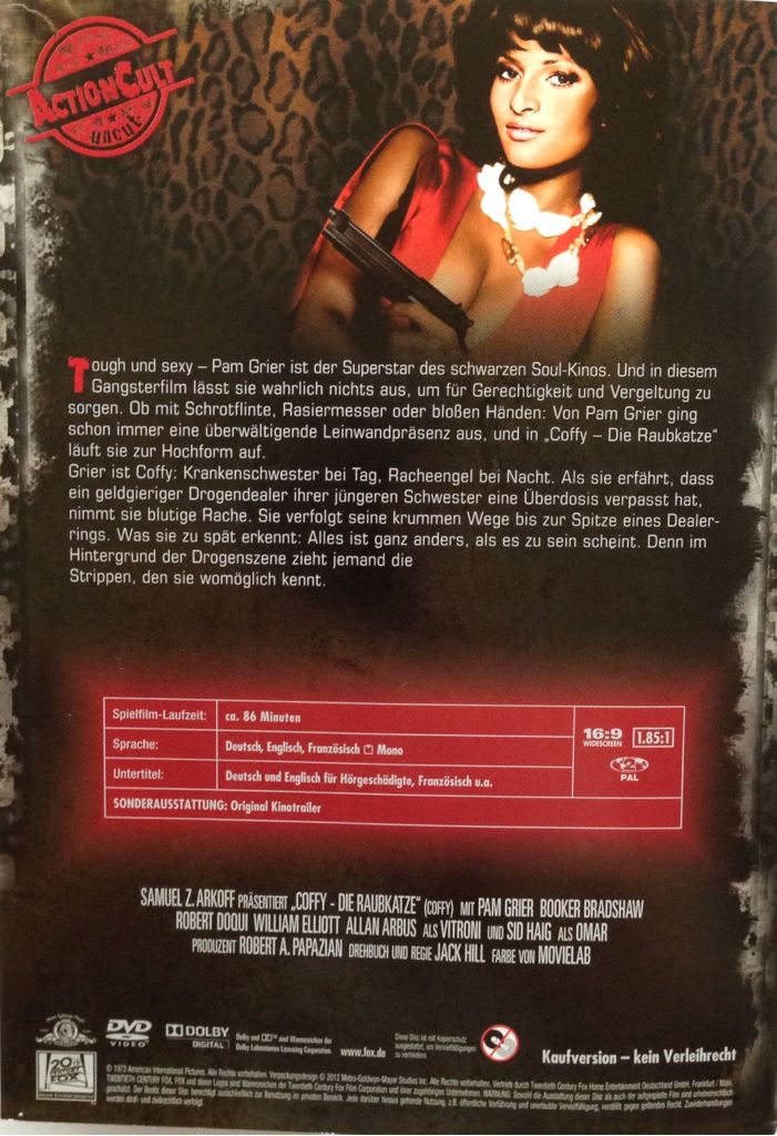 Coffy DVD movie collectible [Barcode 4045167011489] - Main Image 2