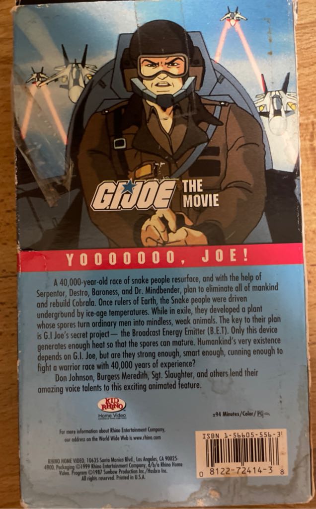 G.I. Joe The Movie VHS movie collectible [Barcode 081227241438] - Main Image 2